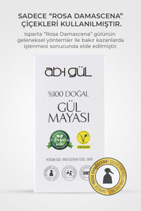 Ab-ı Gül | %100 Saf Gül Mayası 100 ML | Eşsiz Rosa Damascena Güllerinden