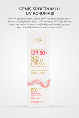 Güneş Kremi SPF50+ 100 ML | Gülsuyu ile  Zenginleştirilmiş - Winter & Summer Sun Shield - UVA & UVB