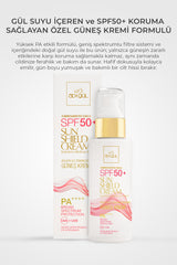 Güneş Kremi SPF50+ 100 ML | Gülsuyu ile  Zenginleştirilmiş - Winter & Summer Sun Shield - UVA & UVB