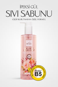 İpeksi Gül Sıvı Sabun 400 ML | Pro Vitamin B5 + Gliserin İçeren Özel Formül - Cildi Kurutmaz - Vegan