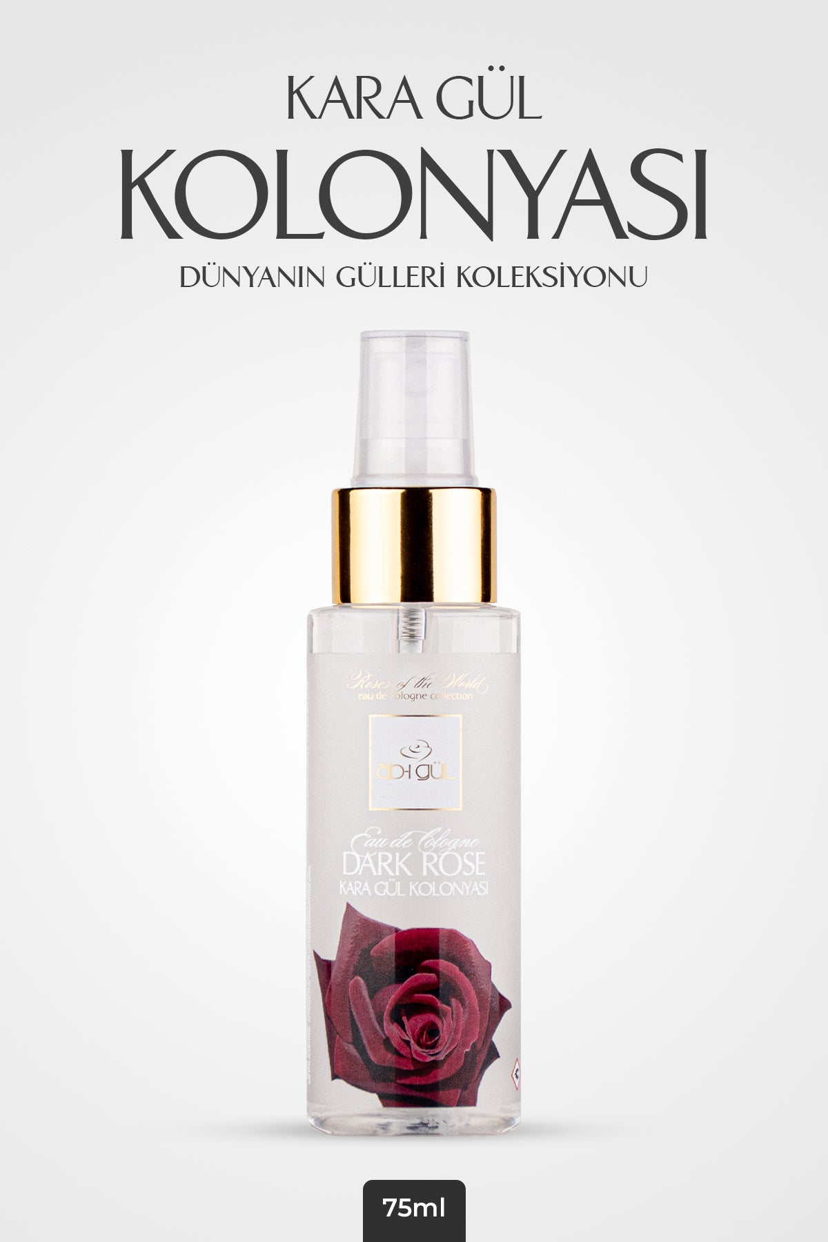 Karagül Kolonyası 75 ML Sprey | Dark Rose Eau De Cologne - World of Roses