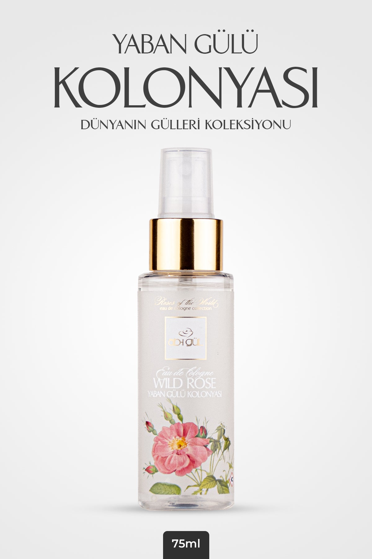 Yaban Gülü Kolonyası 75 ML Sprey | Wild Rose Eau De Cologne - World of Roses