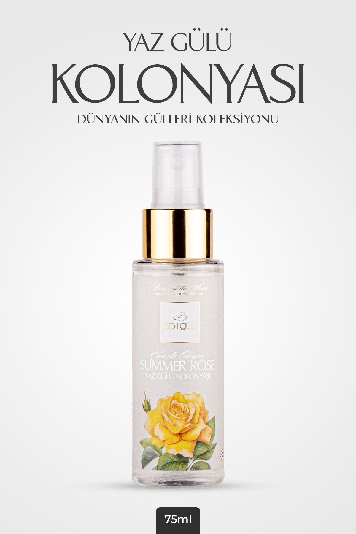 Yaz Gülü Kolonyası 75 ML Sprey | Summer Rose Eau De Cologne - World of Roses