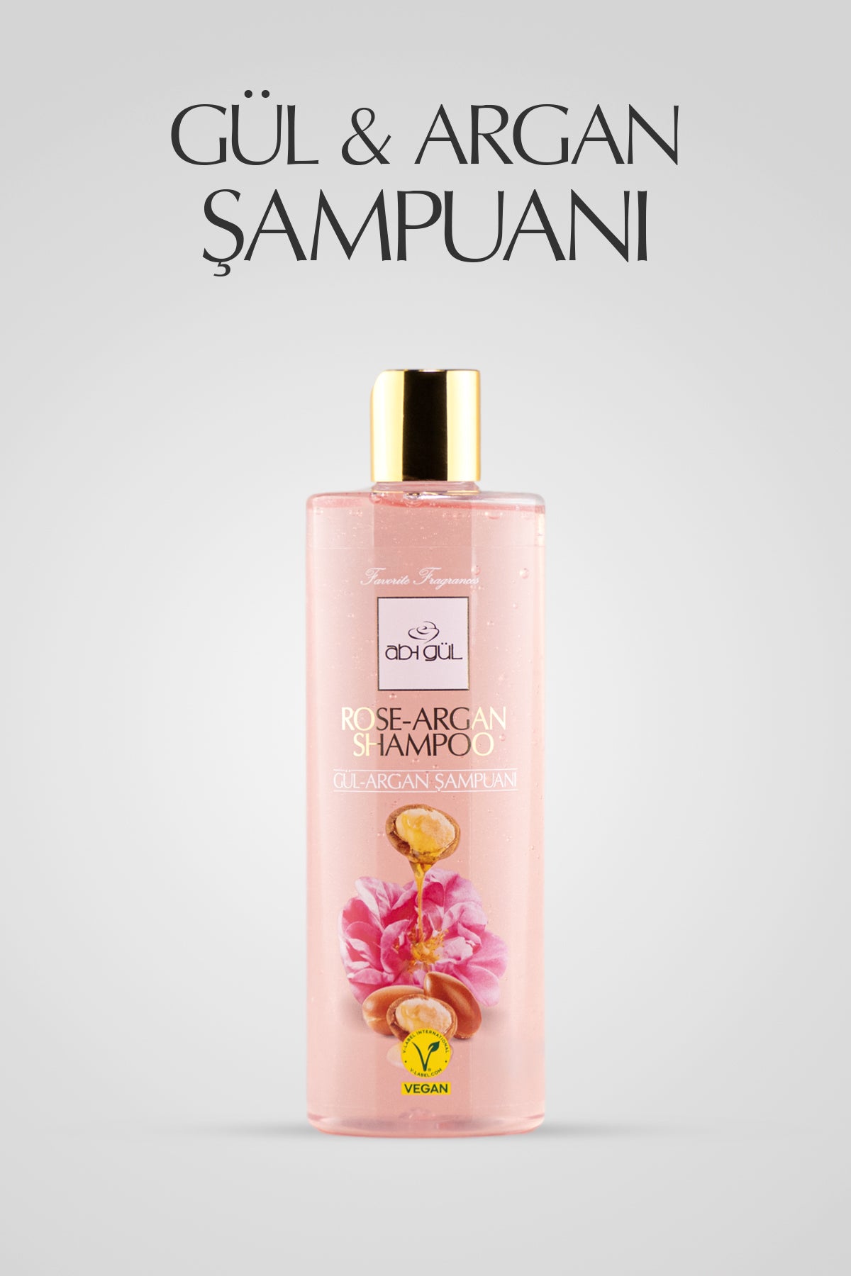 Ab-ı Gül Gül & Argan Şampuanı – Sık Yıkanan Saçlar İçin Vegan Bakım 400ml